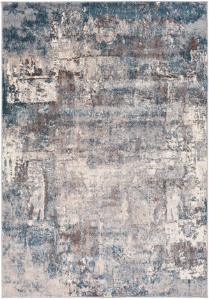 LOIRE Abstract Rug I Living Room, Bedroom, Dining I Modern Marble Rug, Soft Luxurious Area Rug, Short Pile, Easy Care I Blue, Grey