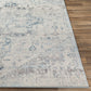 ISERE Vintage Rug I Living Room, Bedroom, Dining I Traditional Oriental Boho Rug, Soft Area Rug, Short Pile, Easy Care I Ivory, Blue