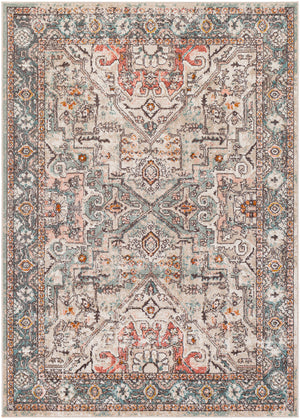 HEILOO Vintage Traditional Oriental Boho Brick Area Rug