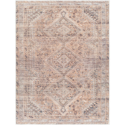 TONGANOXIE Machine Washable Traditionnal Boho Cider Area Rug