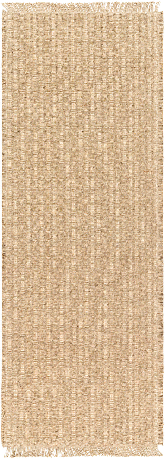 ARIADNE Becki Owens x Surya Natural Fiber Camel Jute Runner Rug