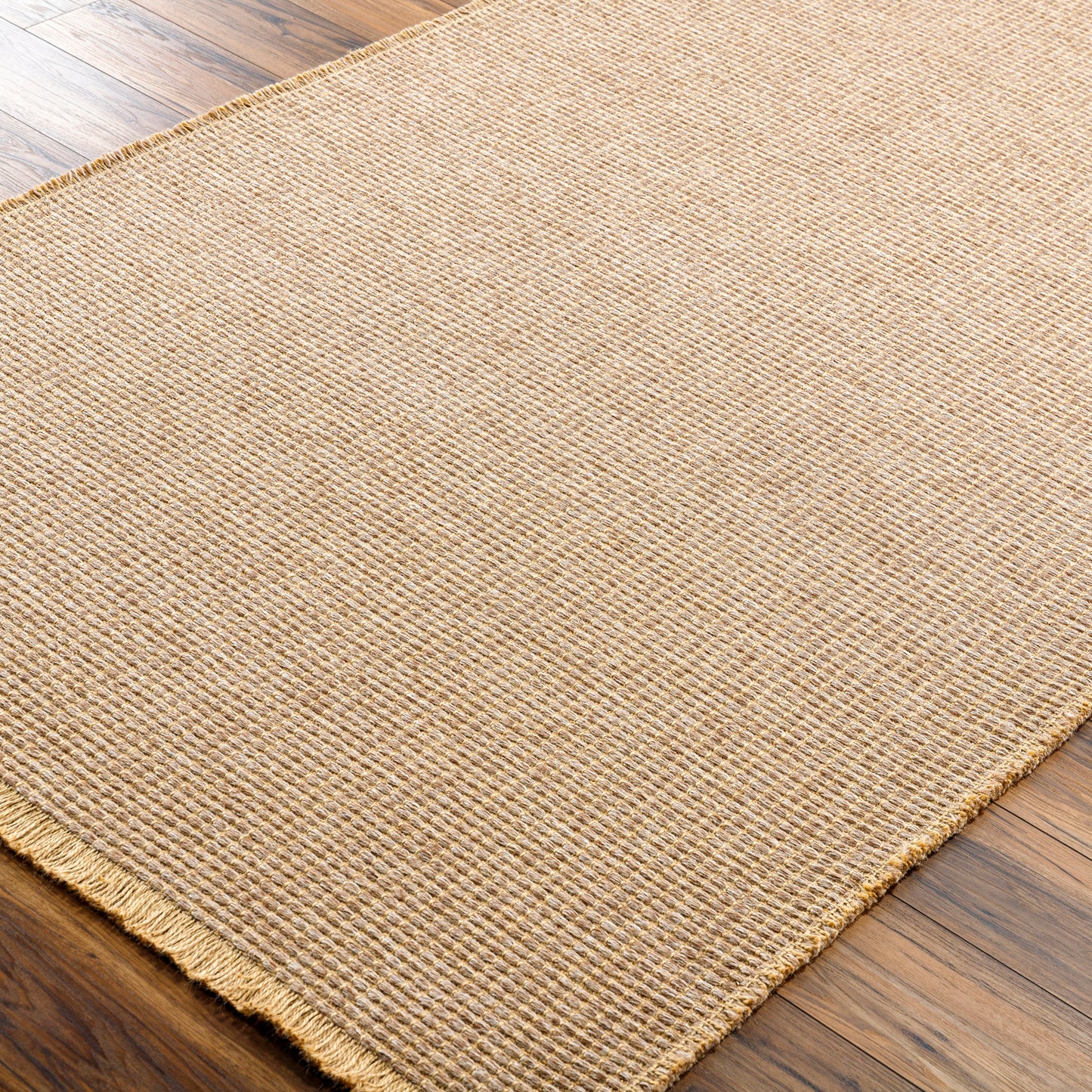 HENDY Jute Rug I Living Rom, Bedroom, Hallway I Modern Boho Rug, Natural Fibers, Rustic Durable Area Rug, Easy Care I Light Brown, Tan