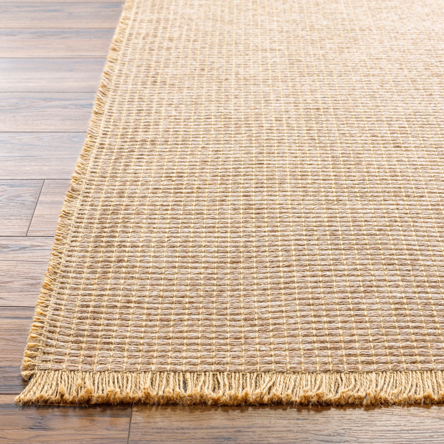 HENDY Jute Rug I Living Rom, Bedroom, Hallway I Modern Boho Rug, Natural Fibers, Rustic Durable Area Rug, Easy Care I Light Brown, Tan