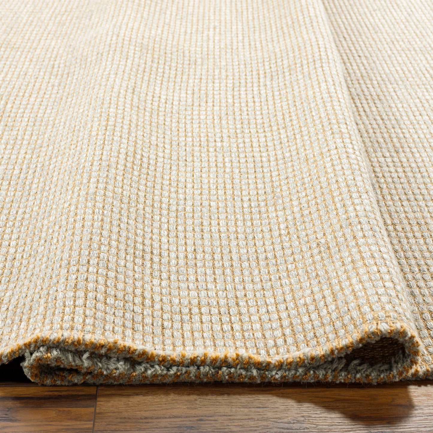 HENDY Jute Rug I Living Rom, Bedroom, Hallway I Modern Boho Rug, Natural Fibers, Rustic Durable Area Rug, Easy Care I Light Brown, Grey