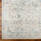 GATLIN Vintage Rug I Living Room, Bedroom, Dining I Traditional Oriental Boho Rug, Soft Area Rug, Short Pile, Easy Care I Ivory, Blue