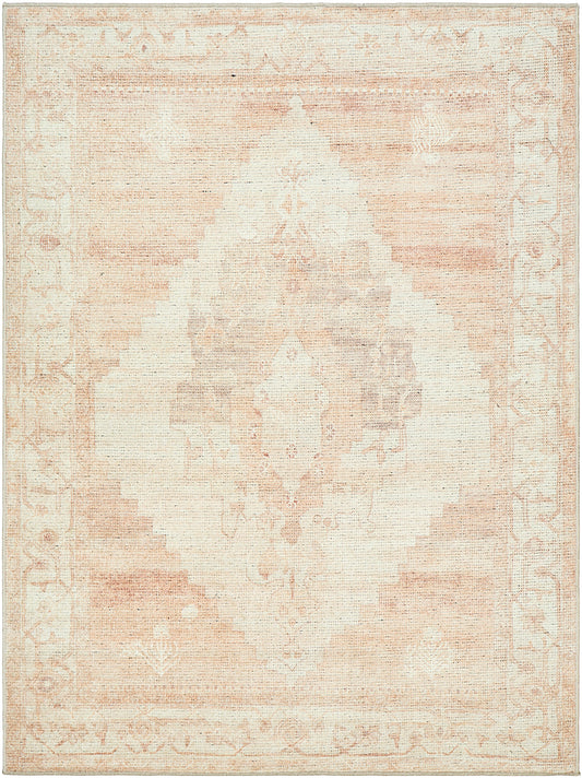 CHONG Becki Owens x Surya Vintage Traditional Oriental Boho Blush Cream Area Rug