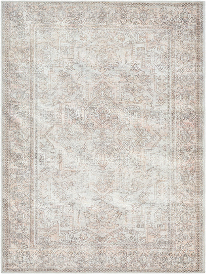 KOLE Becki Owens x Surya Vintage Traditional Oriental Boho Blush Cream Area Rug