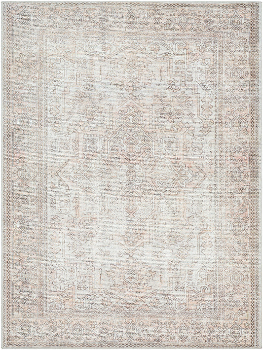 KOLE Becki Owens x Surya Vintage Traditional Oriental Boho Blush Cream Area Rug