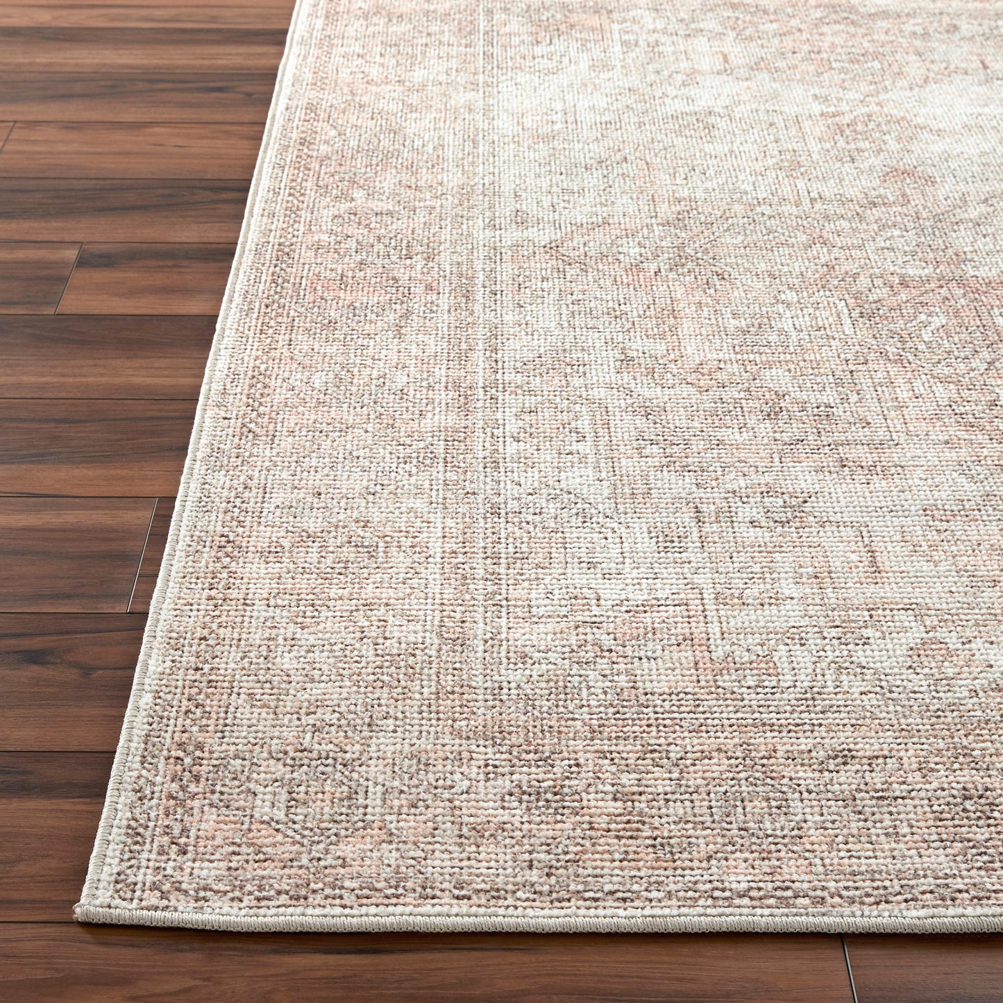 KOLE Vintage Rug I Living Room, Bedroom, Dining I Traditional Oriental Boho Rug, Soft Area Rug, Short Pile, Easy Care I Brown, Ivory