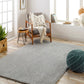 BOXHOLM Shaggy Rug I Living Room, Bedroom I Modern Boho Area Rug, Soft Fluffy Rug, Plush Pile, Large Thick Rug, Easy Care I Light Grey