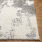 BROHEAD Shaggy Rug I Living Room, Bedroom I Modern Marble Rug, Soft Fluffy Rug, Plush Pile, Large Thick Rug, Easy Care I White, Grey