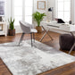 BROHEAD Shaggy Rug I Living Room, Bedroom I Modern Marble Rug, Soft Fluffy Rug, Plush Pile, Large Thick Rug, Easy Care I White, Grey