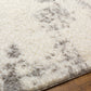 BROHEAD Shaggy Rug I Living Room, Bedroom I Modern Marble Rug, Soft Fluffy Rug, Plush Pile, Large Thick Rug, Easy Care I White, Grey