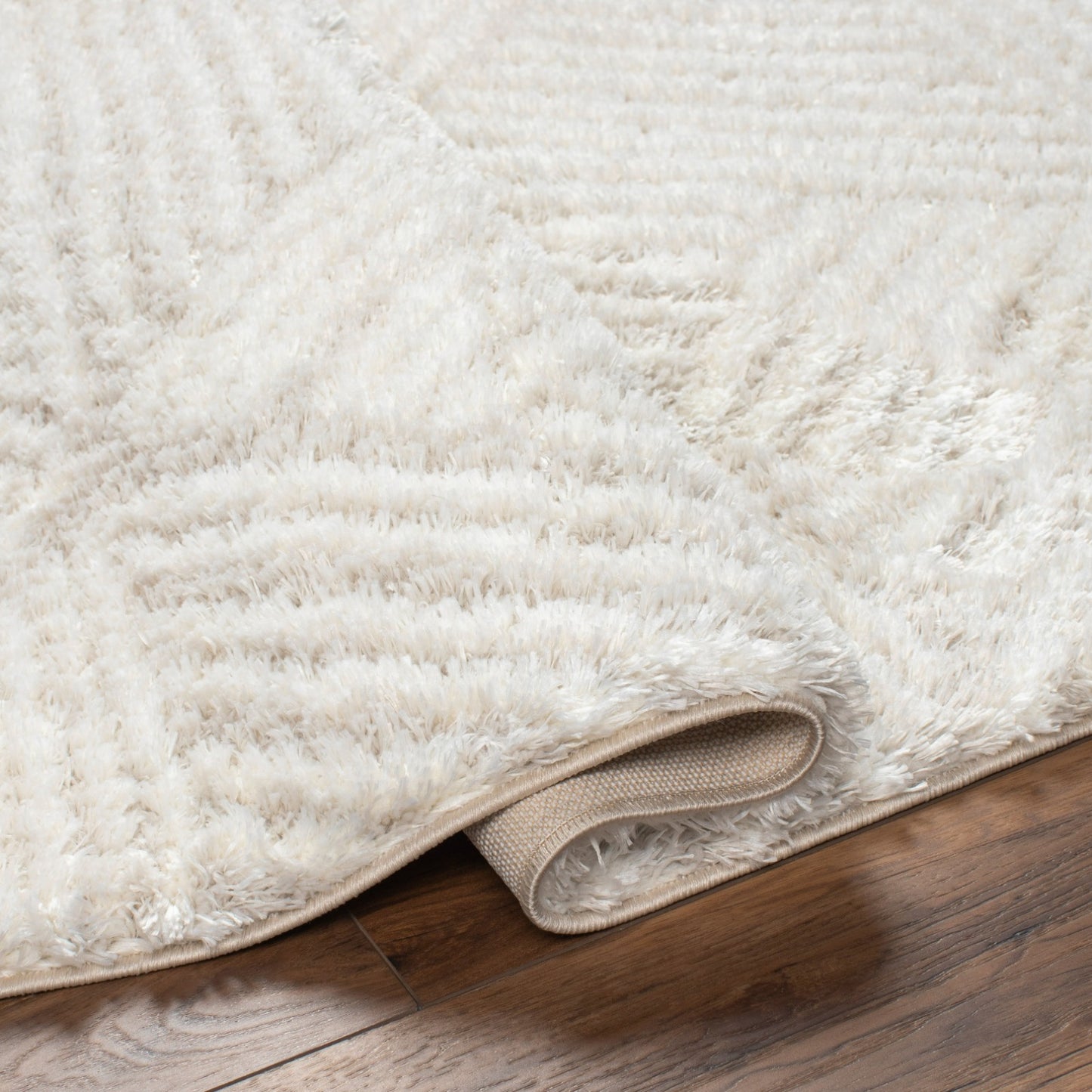 BROOKE Shaggy Rug I Living Room, Bedroom I Modern Boho Area Rug, Soft Fluffy Rug, Plush Pile, Large Thick Rug, Easy Care I Ivory, Beige