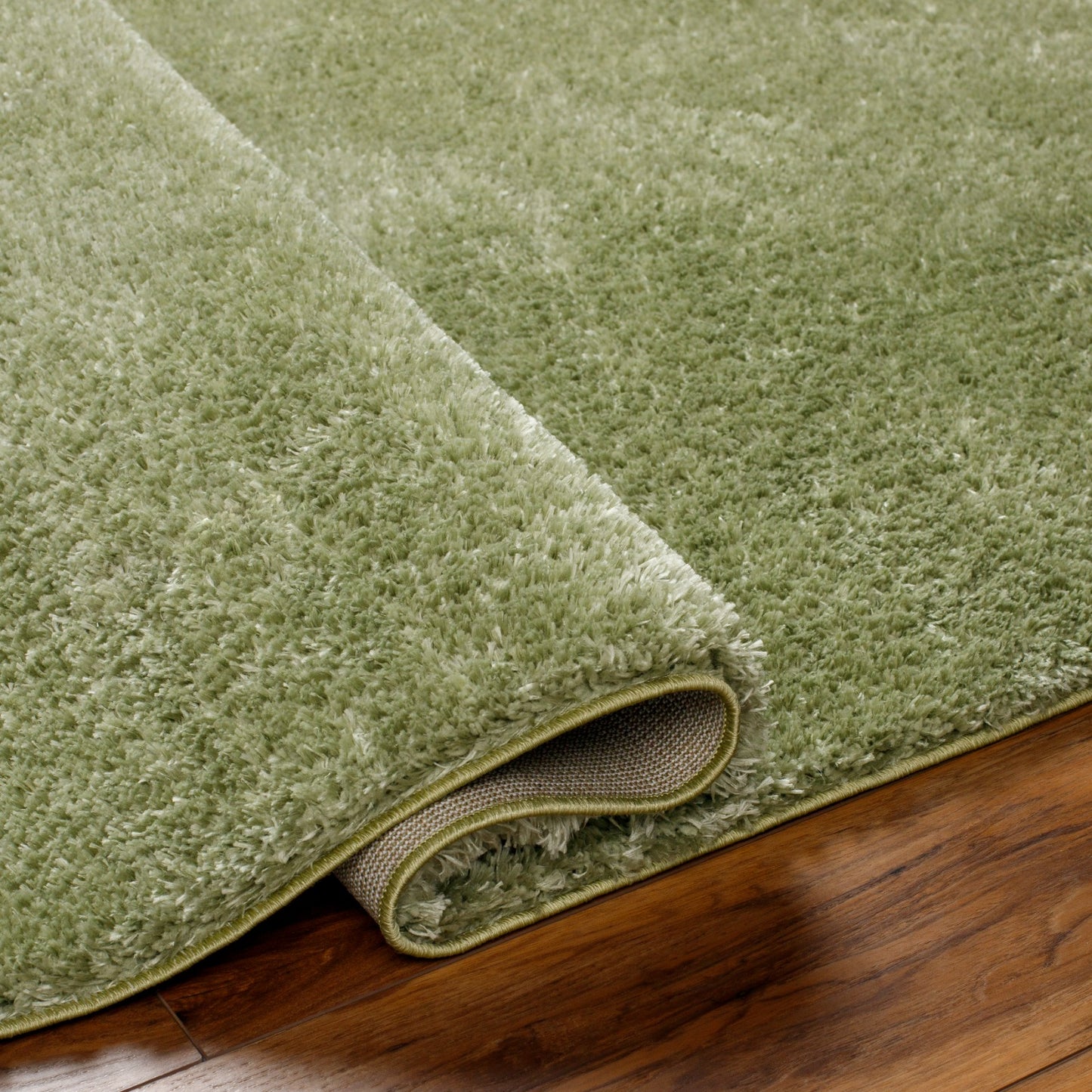 BOXHOLM Shaggy Rug I Living Room, Bedroom I Modern Boho Area Rug, Soft Fluffy Rug, Plush Pile, Large Thick Rug, Easy Care I Green