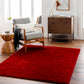 BOXHOLM Shaggy Rug I Living Room, Bedroom I Modern Boho Area Rug, Soft Fluffy Rug, Plush Pile, Large Thick Rug, Easy Care I Red