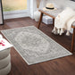 CHARTRES Vintage Traditional Oriental Boho Grey White Area Rug