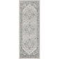 CHARTRES Vintage Traditional Oriental Boho Grey White Area Rug