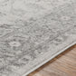 CHARTRES Vintage Traditional Oriental Boho Grey White Area Rug