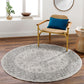 CHARTRES Vintage Traditional Oriental Boho Grey White Area Rug