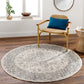 CHARTRES Vintage Rug I Living Room, Bedroom, Dining I Traditional Oriental Boho Rug, Soft Area Rug, Short Pile, Easy Care I Grey, Beige