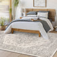 CHARTRES Vintage Traditional Oriental Boho Grey White Area Rug