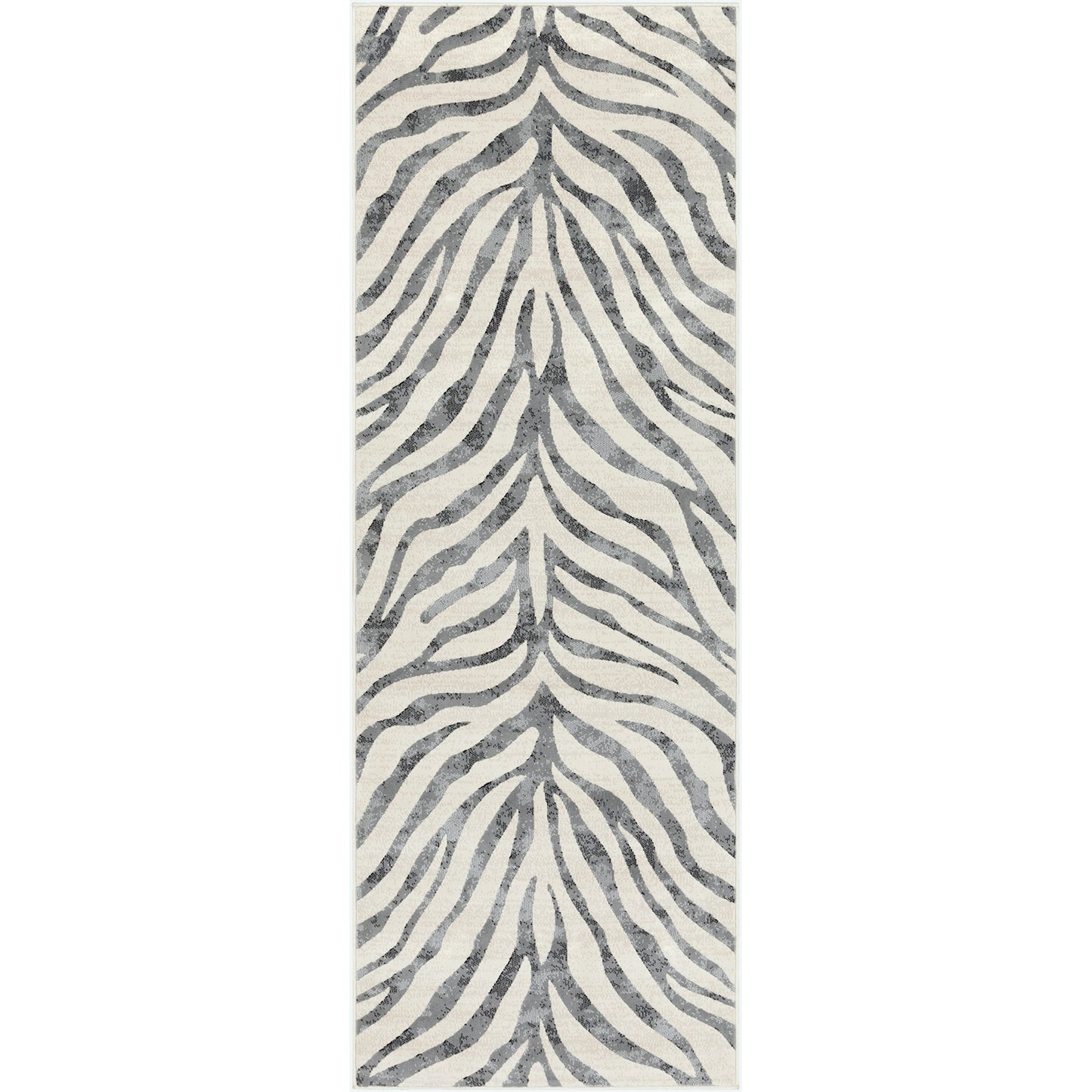 CHAMBERY Scandi Modern Boho Zebra Charcoal Area Rug