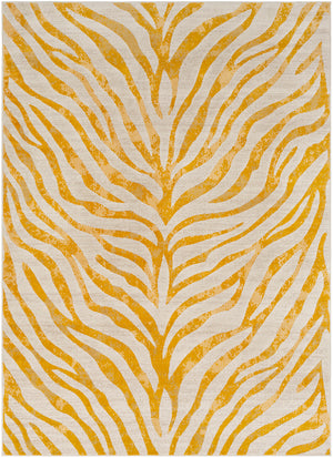 CHAMBERY Scandi Modern Boho Zebra Mustard Area Rug