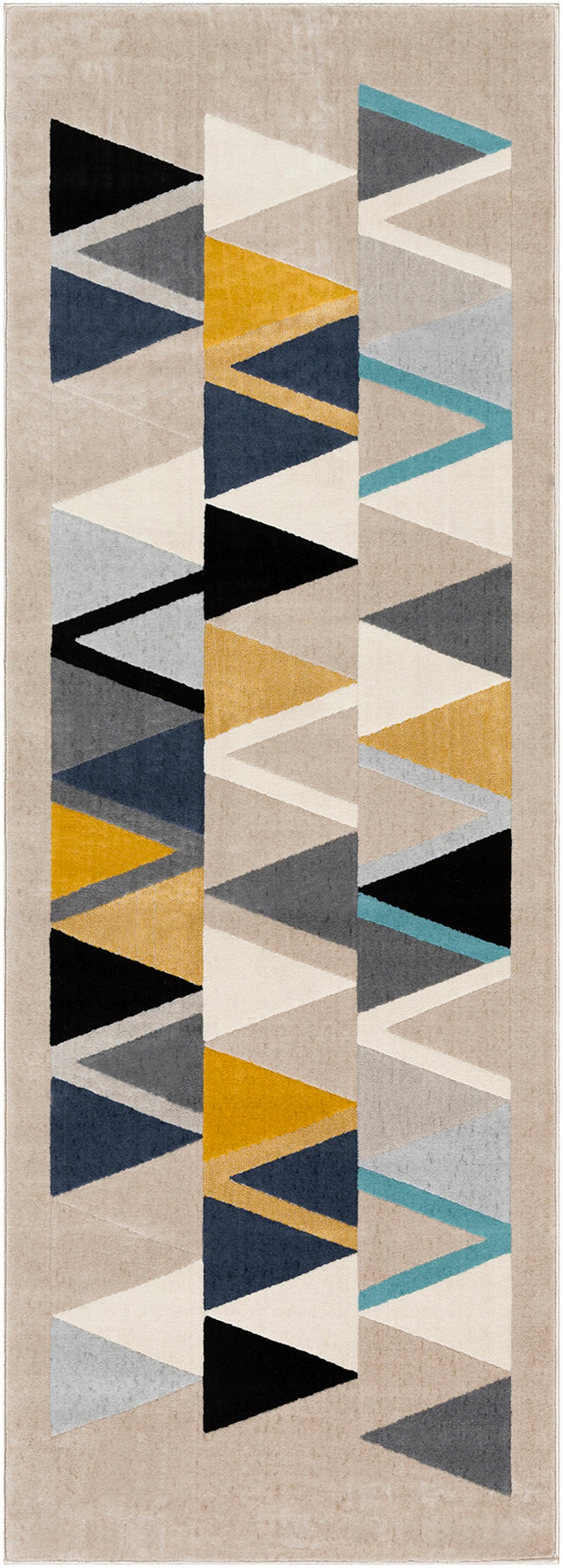 DOMWIER Scandi Modern Boho Mustard Area Rug