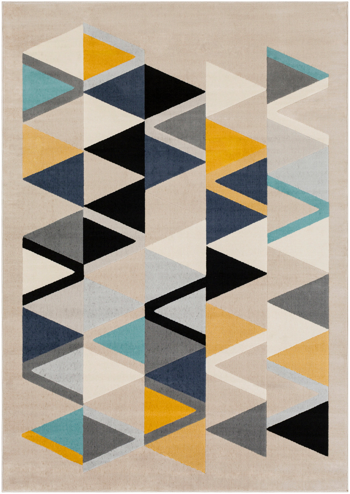 DOMWIER Scandi Modern Boho Mustard Area Rug