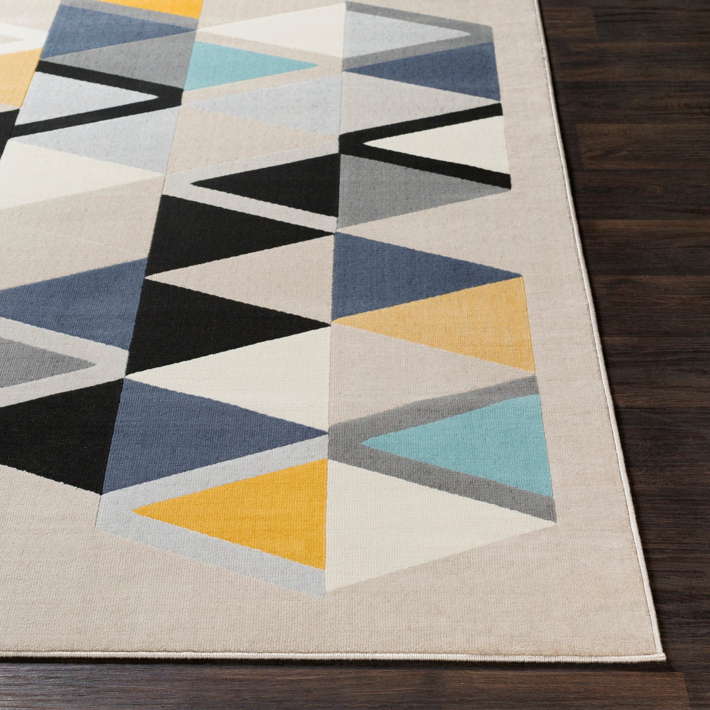 DOMWIER Scandi Modern Boho Mustard Area Rug