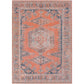 MACKEY Machine Washable Traditionnal Boho Burnt Orange Runner Rug