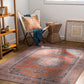 MACKEY Machine Washable Traditionnal Boho Burnt Orange Runner Rug