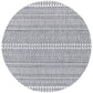 ANTIBES Oval In- & Outdoor Modern Boho Black Rug