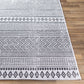 ANTIBES Oval In- & Outdoor Modern Boho Black Rug