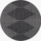 OKSWERD In- & Outdoor Rug I Balcony, Terrace, Kitchen, Garden, Patio I Modern Boho Rug, UV Weather Stain Resistant I Black, Grey