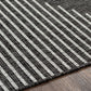 OKSWERD In- & Outdoor Rug I Balcony, Terrace, Kitchen, Garden, Patio I Modern Boho Rug, UV Weather Stain Resistant I Black, Grey