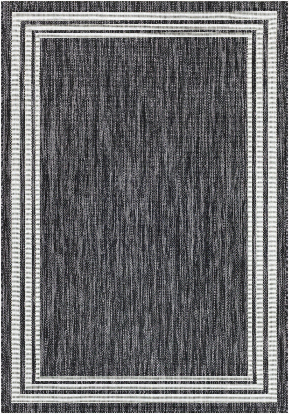 WEZEP In- & Outdoor Rug I Balcony, Terrace, Kitchen, Garden, Veranda, Patio I Modern Boho Rug, UV Weather Stain Resistant I Grey, Ivory