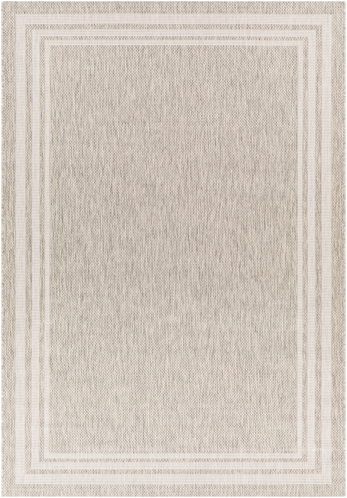 WEZEP In- & Outdoor Rug I Balcony, Terrace, Kitchen, Garden, Veranda, Patio I Modern Boho Rug, UV Weather Stain Resistant I Beige, Grey