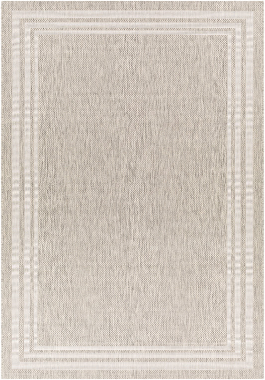 WEZEP In- & Outdoor Traditionnal Boho Light Grey Rug