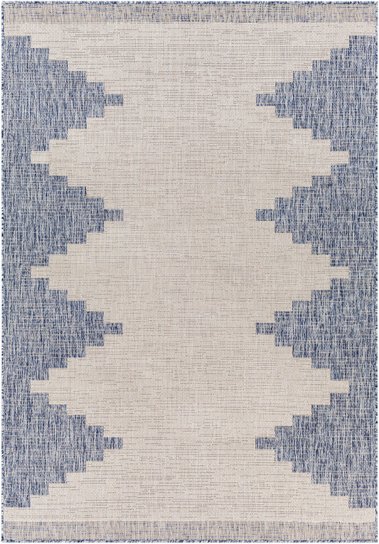 WOLFHEZE In- & Outdoor Boho Denim Rug