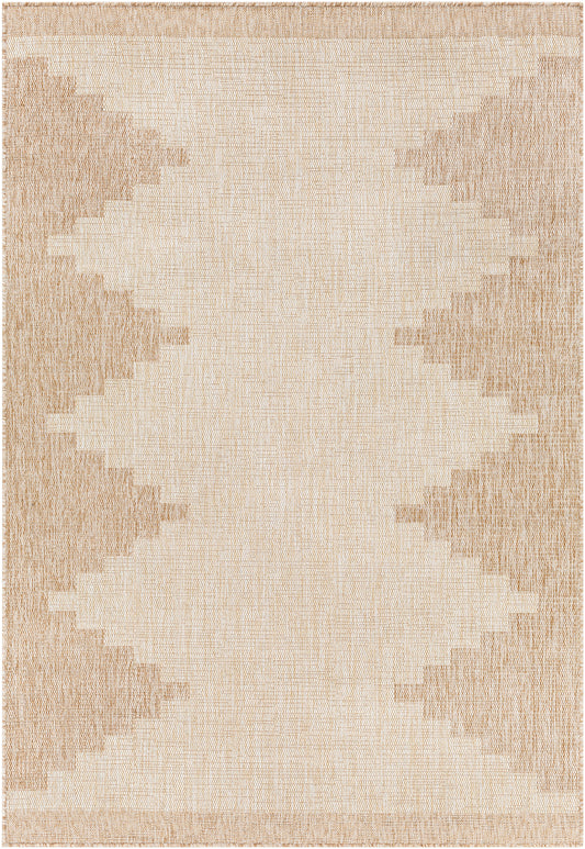 WOLFHEZE In- & Outdoor Boho Beige Rug