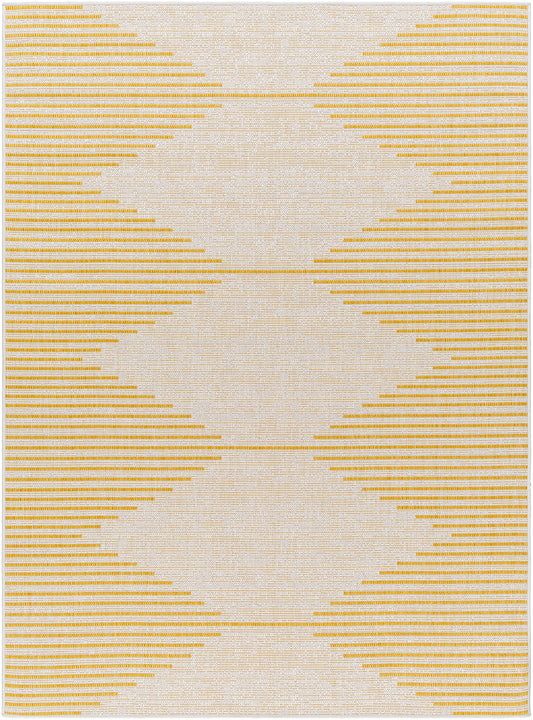 OKSWERD In- & Outdoor Boho Saffron Grey Rug