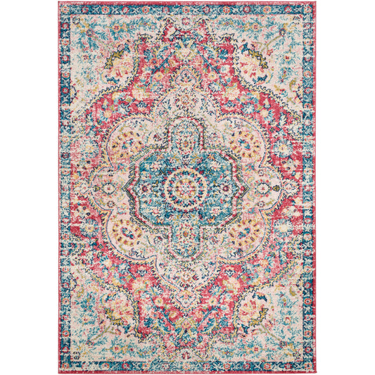 LOLA Vintage Traditional Oriental Boho Rose Area Rug