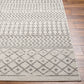 LOUISE Scandi Rug I Living Room, Bedroom, Hallway I Modern Boho Area Rug, Soft Luxurious Rug, Short Pile, Easy Care I Grey, Ivory