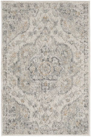 LOLA Vintage Rug I Living Room, Bedroom, Hallway I Traditional Oriental Boho Rug, Soft Area Rug, Short Pile, Easy Care I Grey, Blue