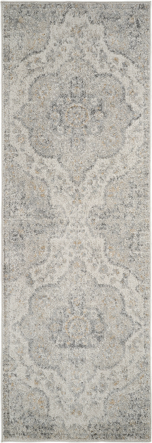 LOLA Vintage Traditional Oriental Boho Medium Grey Area Rug