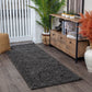 TORRIS Shaggy Rug I Living Room, Bedroom, Hallway I Modern Boho Area Rug, Soft Fluffy Rug, Plush Pile, Large Thick Rug I Dark Grey