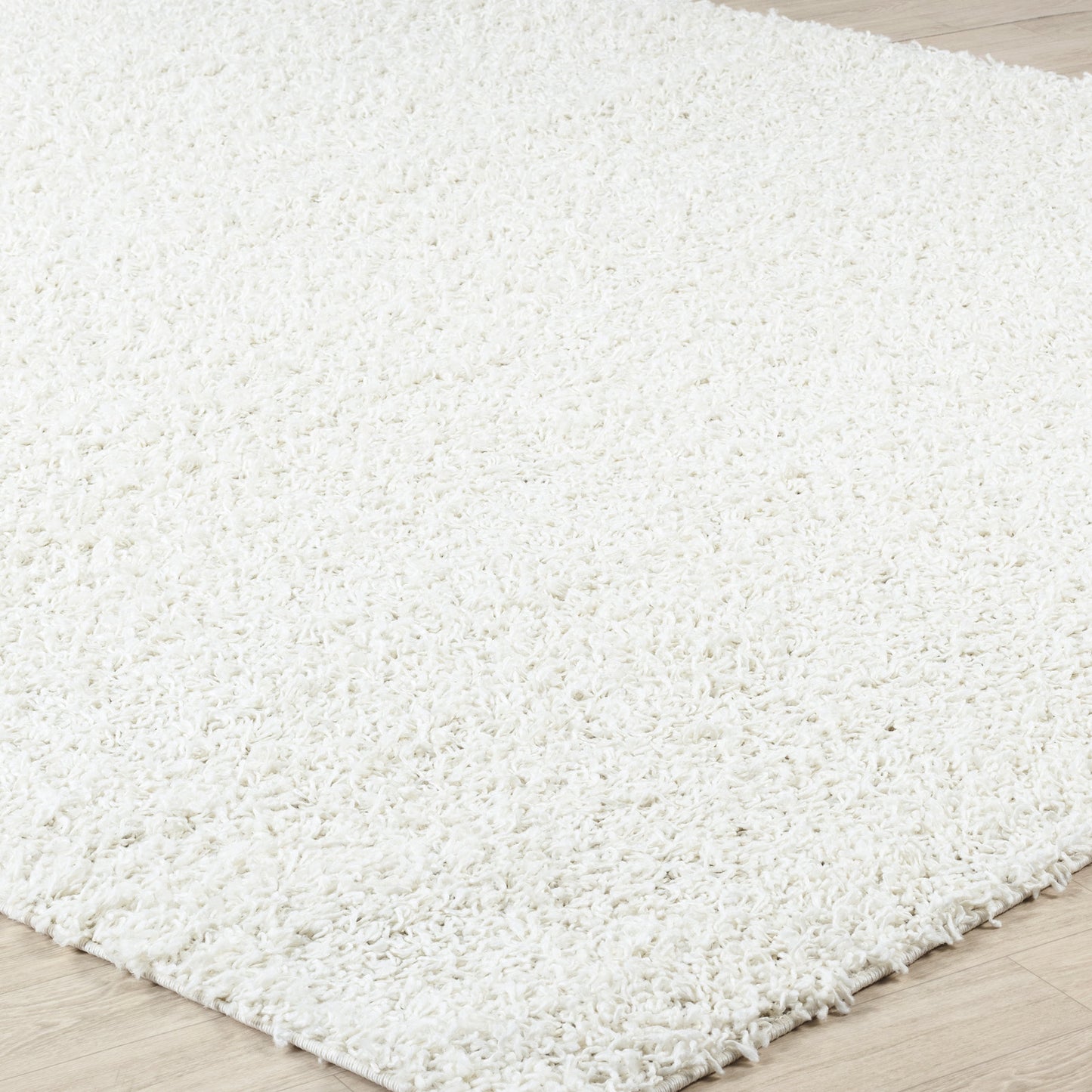 TORRIS Shaggy Rug I Living Room, Bedroom, Hallway I Modern Boho Area Rug, Soft Durable Fluffy Rug, Plush Pile, Large Thick Rug I White