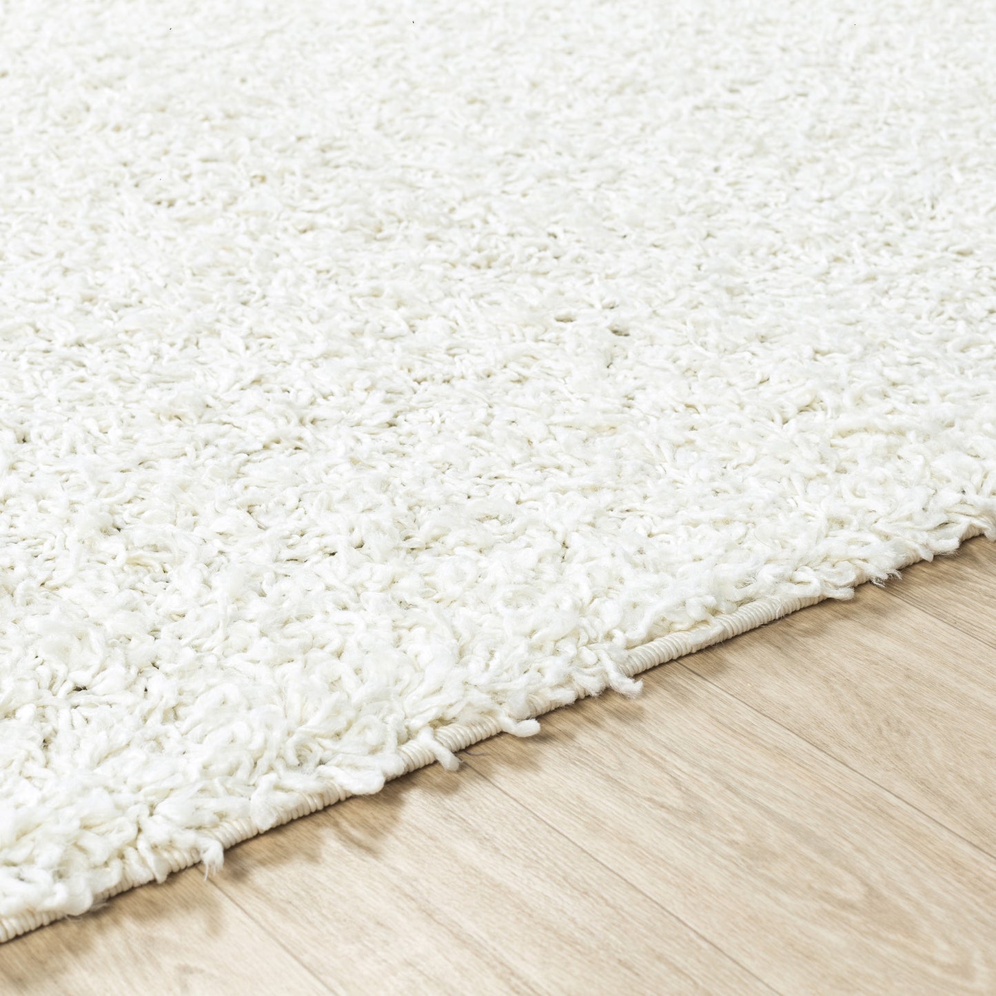 TORRIS Shaggy Rug I Living Room, Bedroom, Hallway I Modern Boho Area Rug, Soft Durable Fluffy Rug, Plush Pile, Large Thick Rug I White